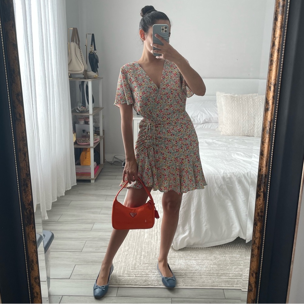 BB Dakota x Steve Madden - Flower On Printed Wrap Dress
